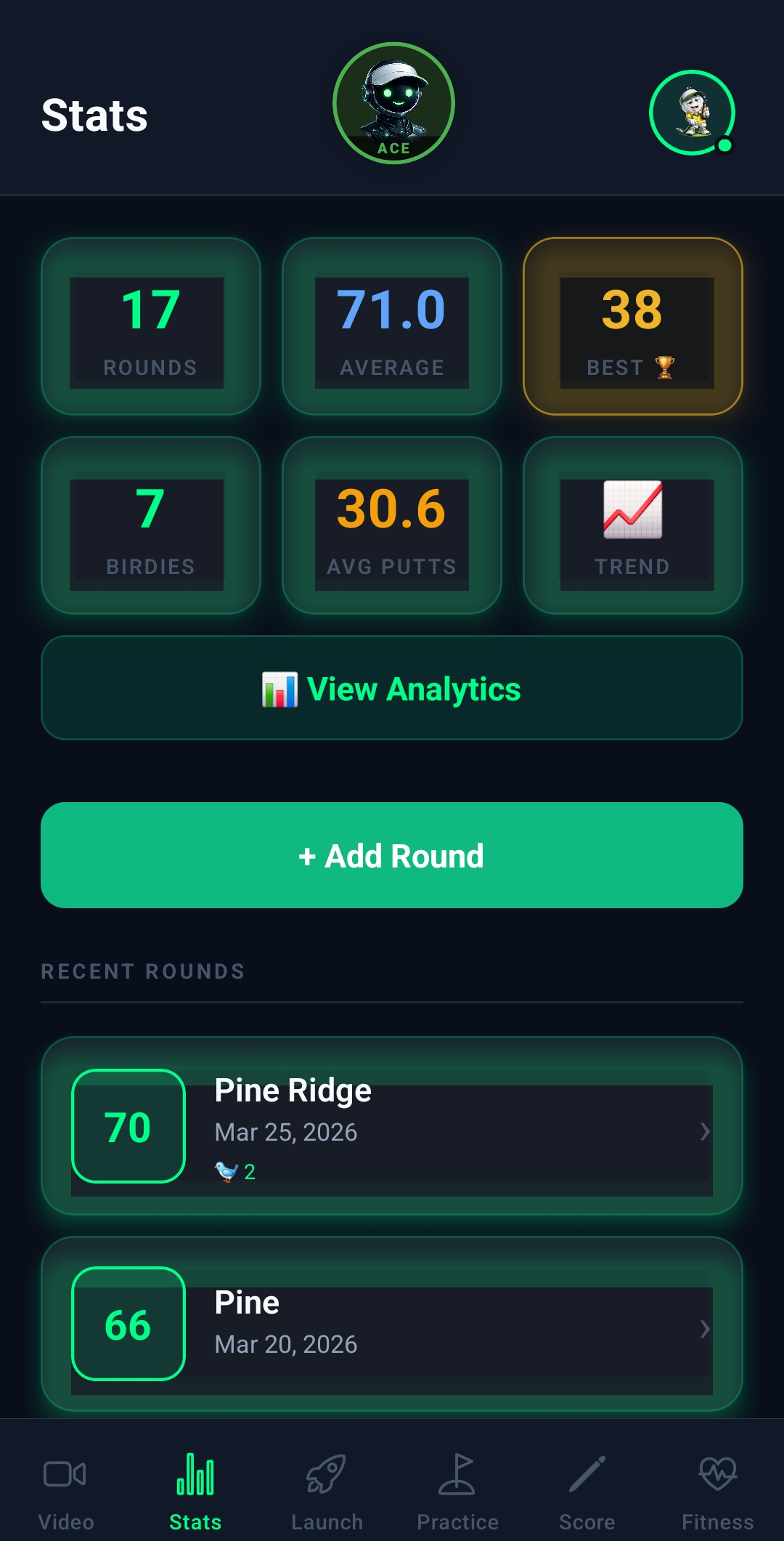 Stats Screen